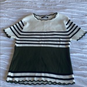 Fashion nova top medium black,green,cream
